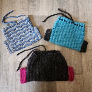3 Handmade Wool Covers, 0-6 months (up to 14lbs)